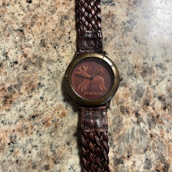 Highly Collectible And Rare 1992 ANTLER DEER WATCH FOSSIL DT-3201(5000/0613)